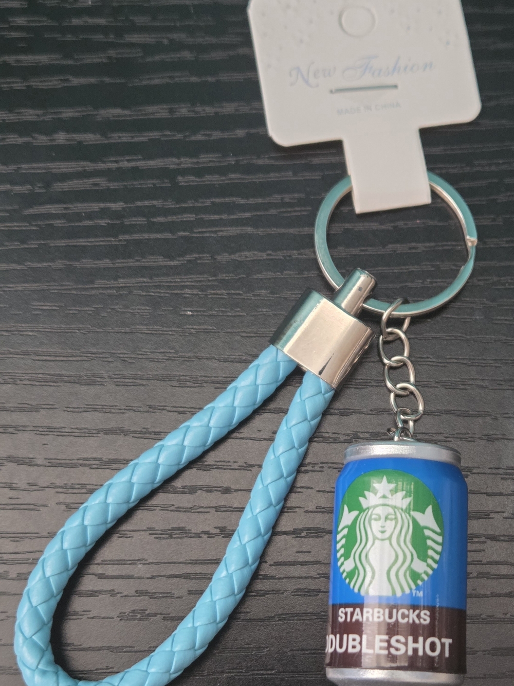 Starbucks Doubleshot Blue Keychain Card Holder